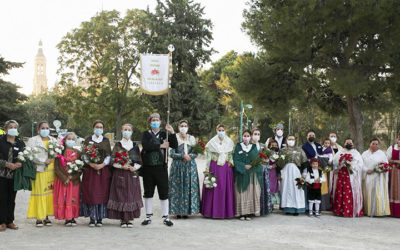 Salesianos Zaragoza en la Ofenda de Flores a la Virgen del Pilar
