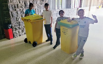 El colegio impulsa el reciclaje en el comedor con la «patrulla del comedor»