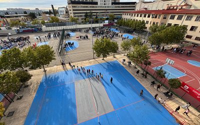 Simulacro de evacuación en Salesianos Zaragoza