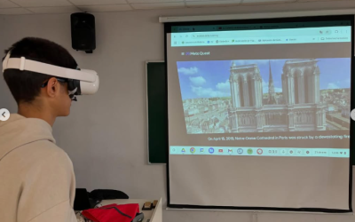 Nuestros alumnos de 2º de ESO exploran Notre Dame con realidad virtual en Geografía e Historia